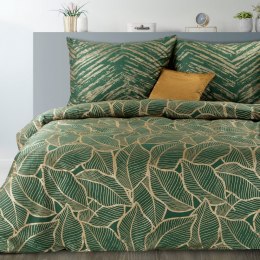 POŚCIEL EUROFIRANY KOMPLET POŚCIELI W PUDEŁKU METALI16 220X200 70X80 220X200 CM, 2 SZT. 70X80 CM ZIELONY