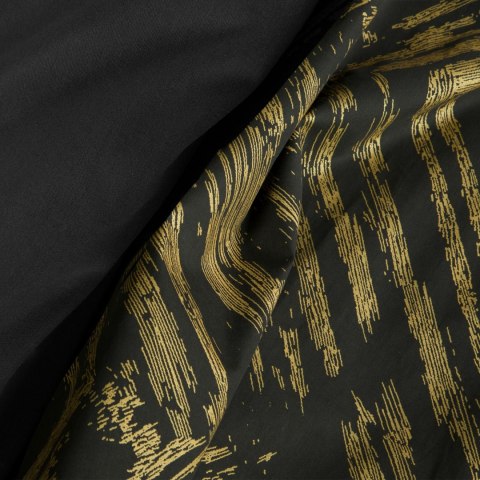 POŚCIEL EUROFIRANY KOMPLET POŚCIELI W PUDEŁKU METALIC7 160X200 70X80 160X200 CM, 2 SZT. 70X80 CM CZARNY