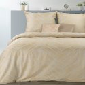 POŚCIEL EUROFIRANY KOMPLET POŚCIELI W PUDEŁKU METALIC8 220X200 70X80 220X200 CM, 2 SZT. 70X80 CM BEŻOWY
