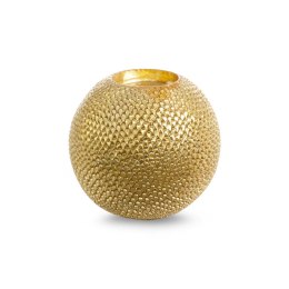 ŚWIECZNIK DEKORACYJNY TOBI (FI) 10X9 CM ZŁOTY