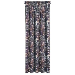 ZASŁONA   GOTOWA EUROFIRANY   1SZT. NIKOL NA TAŚMIE 140X270 CM GRAFITOWY