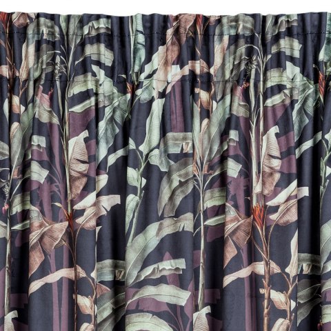 ZASŁONA   GOTOWA EUROFIRANY   1SZT. NIKOL NA TAŚMIE 140X270 CM GRAFITOWY