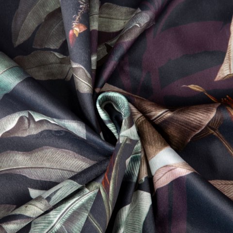 ZASŁONA   GOTOWA EUROFIRANY   1SZT. NIKOL NA TAŚMIE 140X270 CM GRAFITOWY