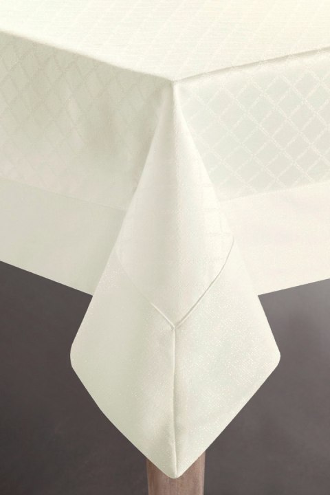 OBRUS EUROFIRANY KLARA 2 160X350 CM KREMOWY