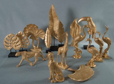 FIGURKA EUROFIRANY DEKORACYJNA TOBI 25X12X33 CM ZŁOTY