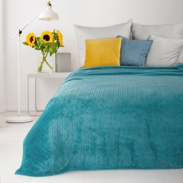 CIEPŁY KOC EUROFIRANY PLED D91 CINDY4 150X200 TURK 150X200 NARZUTA TURKUSOWY