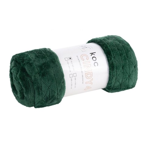 CIEPŁY KOC EUROFIRANY PLED D91 CINDY4 170X210 C.ZIEL 170X210 NARZUTA CIEMNOZIELONY