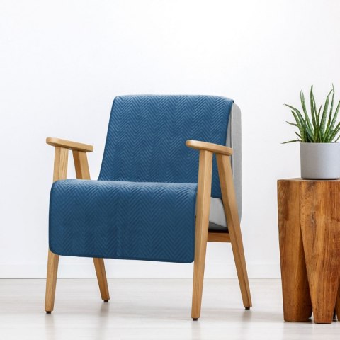 NARZUTA NA ŁÓŻKO EUROFIRANY SOFIA 70X160 CM GRANATOWY