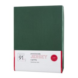 PRZEŚCIERADŁO Z GUMKĄ JERSEY D91 120X200 CM, WYS.25 CM BUTELKOWY ZIELONY