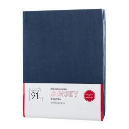 PRZEŚCIERADŁO Z GUMKĄ JERSEY D91 120X200 CM, WYS.25 CM GRANATOWY