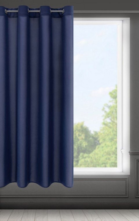 ZASŁONA GOTOWA EUROFIRANY RITA 140X175 CM GRANATOWY