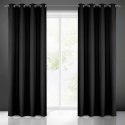 ZASŁONA GOTOWA EUROFIRANY 1SZT. RITA 140X250 CM CZARNY