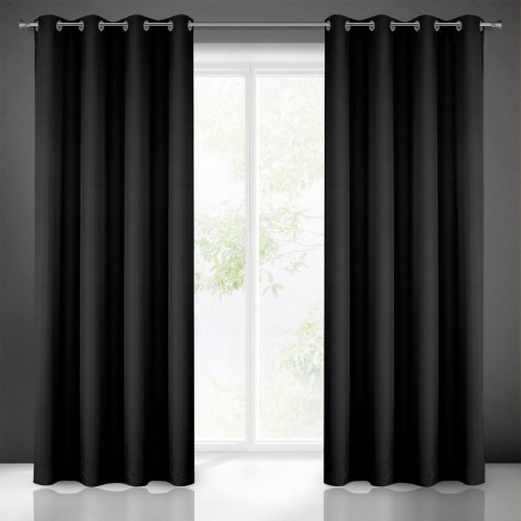 ZASŁONA GOTOWA EUROFIRANY 1SZT. RITA 140X250 CM CZARNY