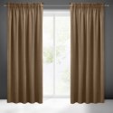 ZASŁONA GOTOWA EUROFIRANY 1SZT. SIBEL 140X270 T BRĄZ NA TAŚMIE 140X270 CM BRĄZOWY