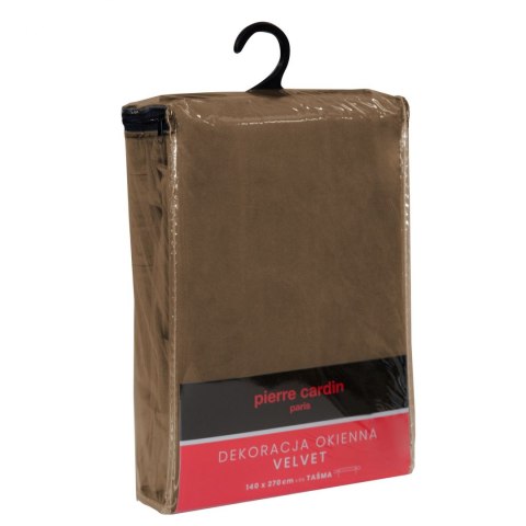 ZASŁONA GOTOWA EUROFIRANY 1SZT. SIBEL 140X270 T BRĄZ NA TAŚMIE 140X270 CM BRĄZOWY