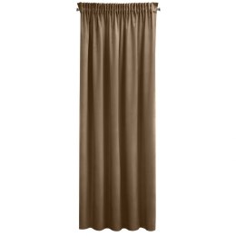 ZASŁONA GOTOWA EUROFIRANY 1SZT. SIBEL 140X270 T BRĄZ NA TAŚMIE 140X270 CM BRĄZOWY
