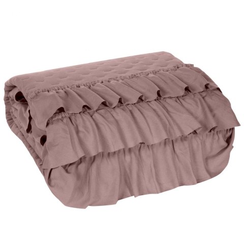 NARZUTA NA ŁÓŻKO EUROFIRANY LIBI 170X210 CM PUDROWY RÓŻ