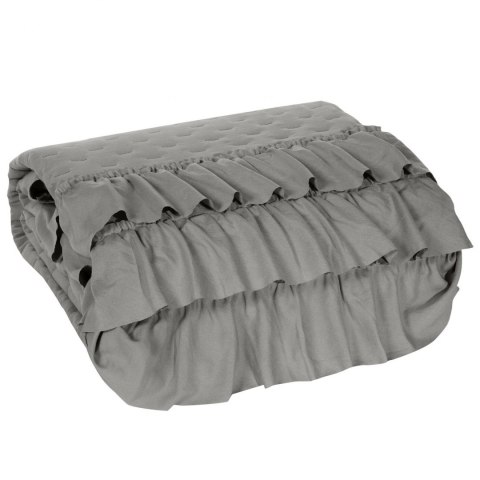 NARZUTA NA ŁÓŻKO EUROFIRANY LIBI 170X210 CM SREBRNY