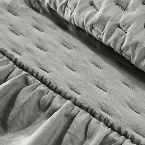 NARZUTA NA ŁÓŻKO EUROFIRANY LIBI 170X210 CM SREBRNY