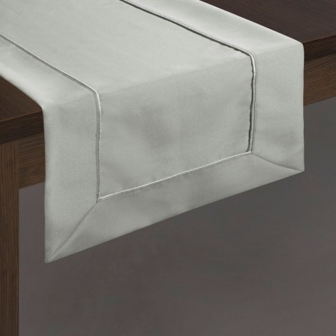BIEŻNIK OBRUS EUROFIRANY MADELE 40X140 CM SREBRNY