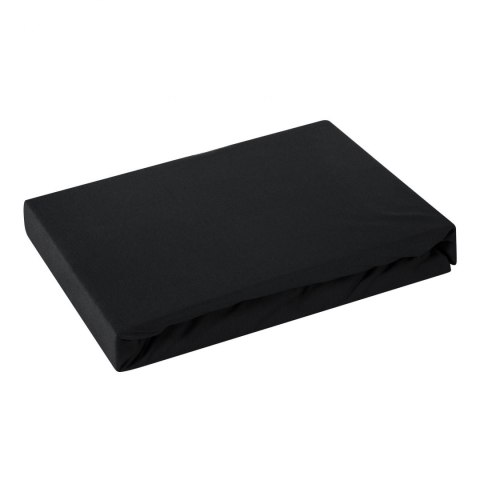 PRZEŚCIERADŁO Z GUMKĄ JERSEY D91 180X200 CM, WYS.30 CM CZARNY