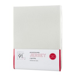 PRZEŚCIERADŁO Z GUMKĄ JERSEY D91 240X220 CM, WYS.30 CM KREMOWY