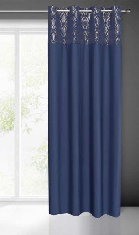 ZASŁONA GOTOWA EUROFIRANY 1SZT. DAFNE 140X250 CM GRANATOWY