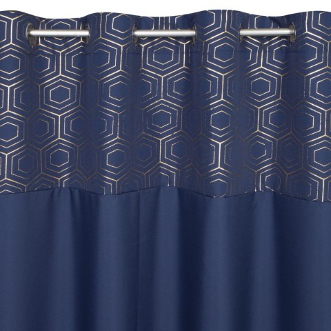 ZASŁONA GOTOWA EUROFIRANY 1SZT. DAFNE 140X250 CM GRANATOWY