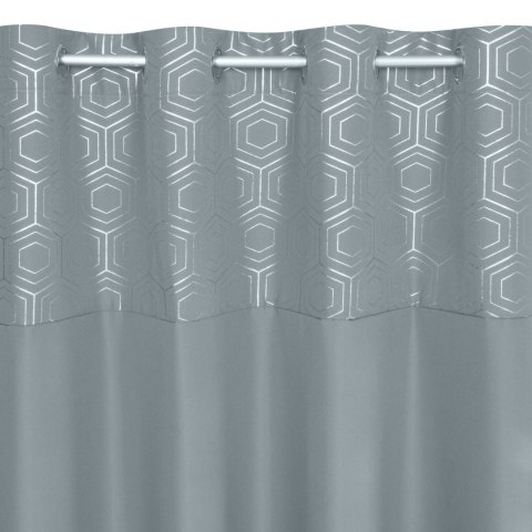 ZASŁONA GOTOWA EUROFIRANY 1SZT. DAFNE 140X250 CM SREBRNY