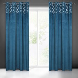 ZASŁONA GOTOWA EUROFIRANY 1SZT. HAZEL 140X250 CM GRANATOWY