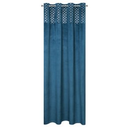 ZASŁONA GOTOWA EUROFIRANY 1SZT. HAZEL 140X250 CM GRANATOWY