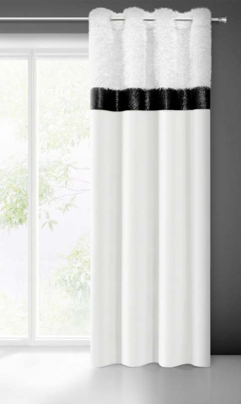 ZASŁONA GOTOWA EUROFIRANY 1SZT. JASMIN 140X250 CM BIAŁY