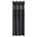 ZASŁONA GOTOWA EUROFIRANY 1SZT. MARGOT 140X250 CM CZARNY