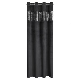 ZASŁONA GOTOWA EUROFIRANY 1SZT. MARGOT 140X250 CM CZARNY