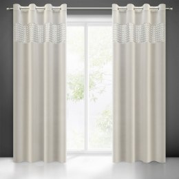 ZASŁONA GOTOWA EUROFIRANY 1SZT. MARGOT 140X250 CM SREBRNY