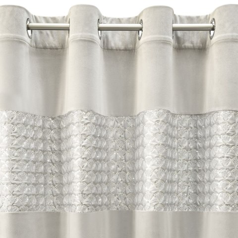 ZASŁONA GOTOWA EUROFIRANY 1SZT. MARGOT 140X250 CM SREBRNY