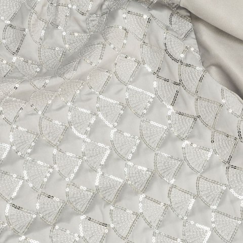 ZASŁONA GOTOWA EUROFIRANY 1SZT. MARGOT 140X250 CM SREBRNY