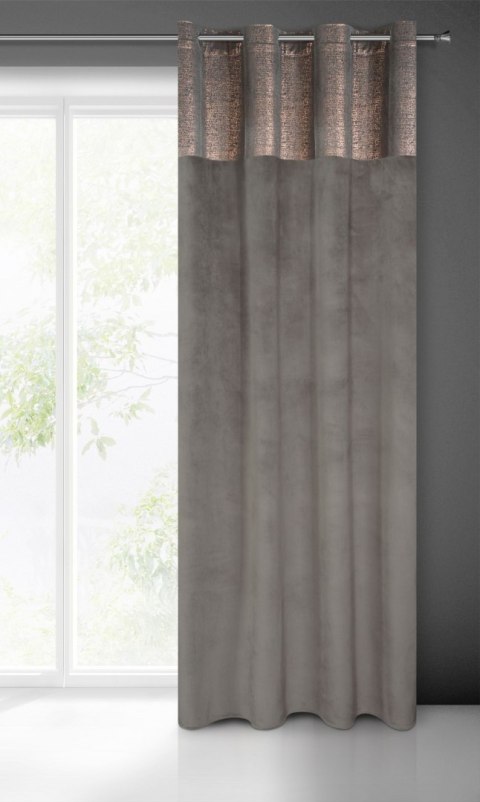 ZASŁONA GOTOWA EUROFIRANY 1SZT. PERI 140X250 CM GRAFITOWY