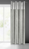 ZASŁONA GOTOWA EUROFIRANY  1SZT. PERI 140X250 CM SREBRNY