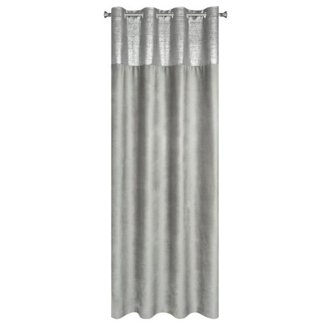 ZASŁONA GOTOWA EUROFIRANY  1SZT. PERI 140X250 CM SREBRNY