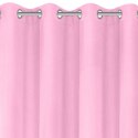 ZASŁONA GOTOWA EUROFIRANY 1SZT. RITA 140X250 CM JASNORÓŻOWY