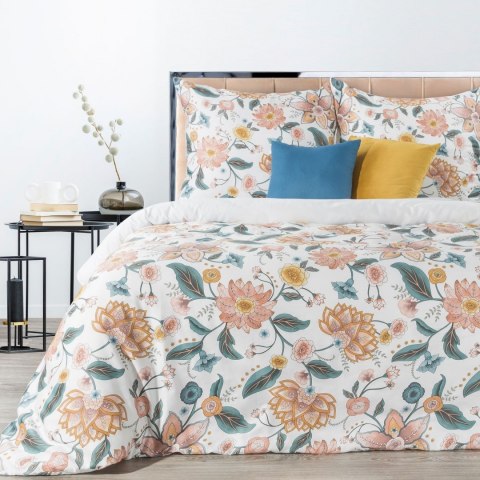 POŚCIEL EUROFIRANY KOMPLET POŚCIELI W PUDEŁKU MARCIA 220X200 70X80 220X200 CM, 2 SZT. 70X80 CM BIAŁY