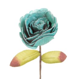 KWIAT FLORE 488 DŁ. 50CM ŚR.KWIAT 11CM TURKUSOWY