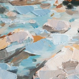 OBRAZ 374 80X80 80X80 CM TURKUSOWY