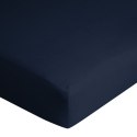 PRZEŚCIERADŁO JERSEY3 240X220 CM, WYS.30 CM GRANATOWY