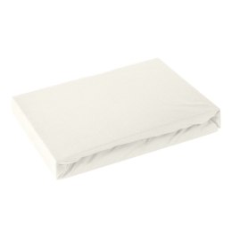 PRZEŚCIERADŁO JERSEY3 240X220 CM, WYS.30 CM KREMOWY