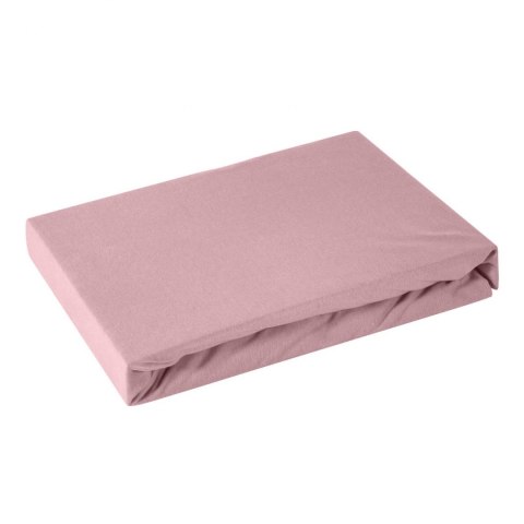 PRZEŚCIERADŁO JERSEY3 240X220 CM, WYS.30 CM PUDROWY RÓŻ