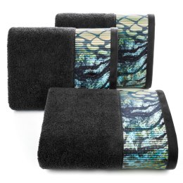 RĘCZNIK CARLA 70X140 CM CZARNY