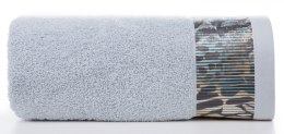 RĘCZNIK CARLA 70X140 CM SREBRNY