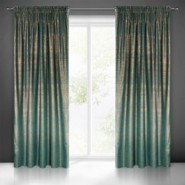 ZASŁONA GOTOWA EUROFIRANY 1SZT. AMBI NA TAŚMIE 140X270 CM CIEMNOTURKUSOWY